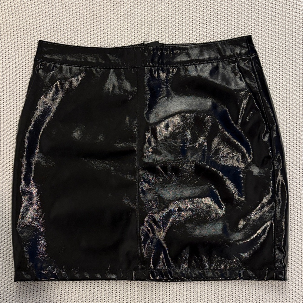 Vero Moda Shiny Black Mini Skirt